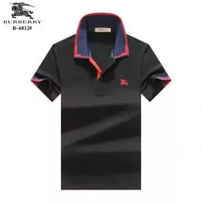 t-shirt burberry manches courtes col polo magasin france black polo red